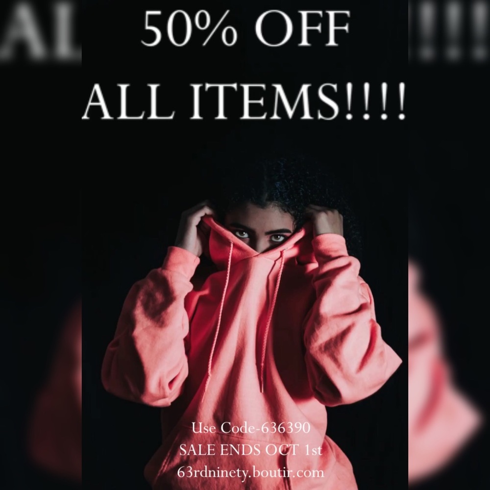 50% OFF ALL ITEMS 63rdninety.boutir.com